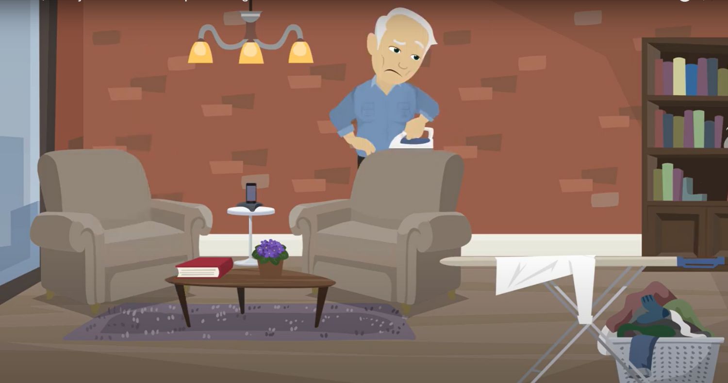 screenshot uit een animatie over dementie, geschreven door Nanda Niemeijer